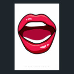Grandes lèvres | Retro Pop Art Poster 60s les anné<br><div class="desc">"Parlez votre vérité" 60's 70's Retro poster - Minimalist Red Lips Semble fabuleux dans un cadre noir. Suivez-moi sur Instagram ou Facebook ou abonnez-vous pour des mises à jour sur TakaraBeech.com ...  J'adorerais me connecter avec toi. Partagez votre nouvelle oeuvre artistique sur les médias sociaux et étiquetez #takarabeech</div>