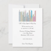 Grandes lumières Big City Moving Faire-part (Devant)