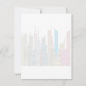 Grandes lumières Big City Moving Faire-part (Dos)