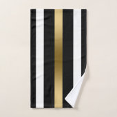 Grandes Noires Et Blanches Or (Serviette à main)