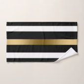 Grandes Noires Et Blanches Or (Serviette à main)