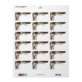 GRANDES PHOQUES ÉTIQUETTES :: fleurs de cerisiers (Feuille entière)