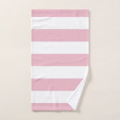 Grandes Pink, Grandes Blances, Motif Gratté (Serviette à main)