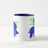 Grandes tasses de combat siamoises bleues de (Centre)