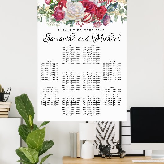 Grandes verdure de Noël Tableau de sièges 10 table (Bureau à domicile)