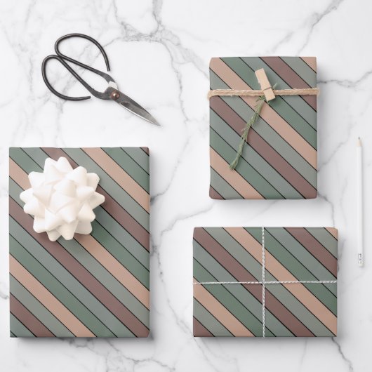 Grandes Vertes Et Noires Brown Sur Papier Aquarell (Recto)