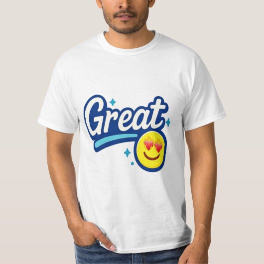 Grandes Vibes seulement - Love Eyes Emoji T-Shirt (Devant)