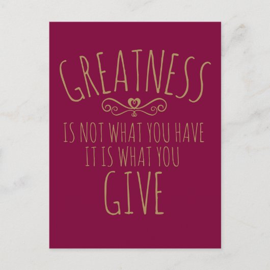 Grandeur à donner une carte postale (Devant)