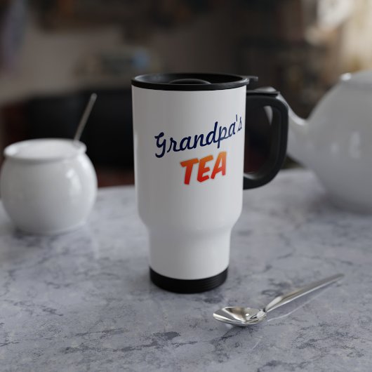 Grandfather Grandpa Tea Two Sugars Personalized Reisbeker