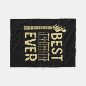 Grandfather Quotes | Best Dad Guitar Ever Fleece Deken (Voorkant (Horizontaal))