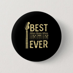 Grandfather Quotes Best Dad Guitar Ever Ronde Button 5,7 Cm