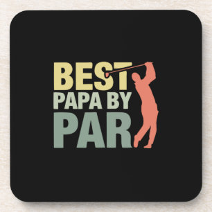 Grandfather Quotes   Best Papa By Par Golf Bier Onderzetter