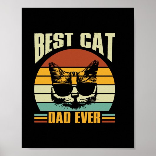 Grandfather Quotes | Beste kattevader ooit Poster (Voorkant)