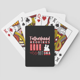 Grandfather Quotes | Fatherhood Requires Love Pokerkaarten