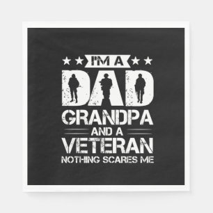 Grandfather Quotes Ik ben vader en veteraan Servet