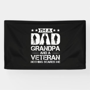 Grandfather Quotes Ik ben vader en veteraan Spandoek