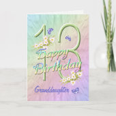Grandgirl 13e Anniversaire Papillon Carte de jardi (Devant)