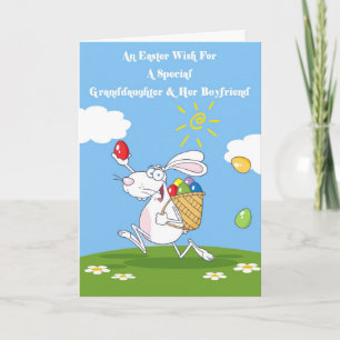 Grandgirl & Boyfriend Bénédictions Carte de Pâques