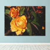 Grandiflora Rose Grève Il Riche Sur Toile (Insitu (Plancher de Bois))