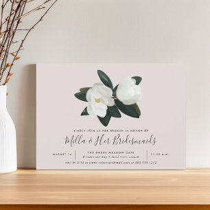 Grandiflora Zuid-Magnolia Bridesmaids Brunch Kaart