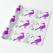 grandiose vogel cadeaupapier (Uitgerold)