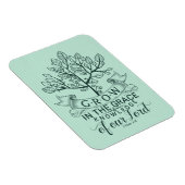 Grandir dans la grâce Bible Verse Photo Magnet (Côté Droit)