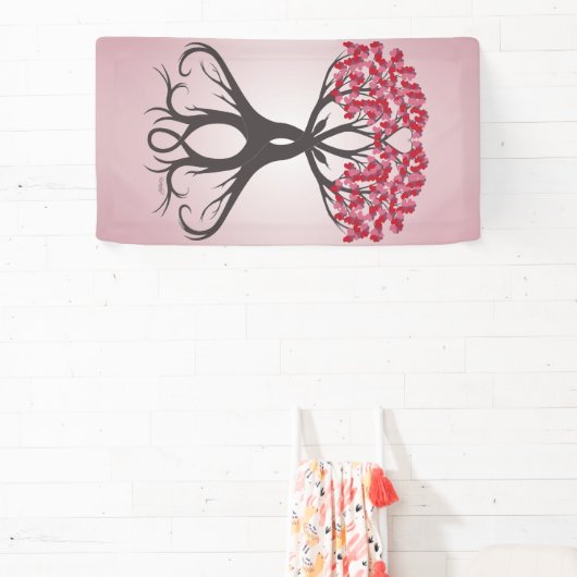 Grandir ensemble avec la bannière d'amour (Insitu)