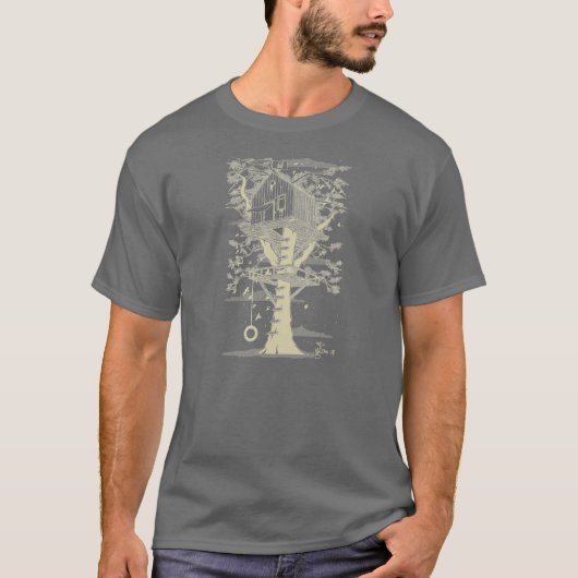 Grandissez le T-shirt de cabane dans un arbre (Devant)