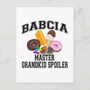 Grandkid Spoiler Babcia Briefkaart