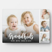 Grandkids Customized Photo Collage Plaque (Devant)