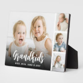 Grandkids Customized Photo Collage Plaque (Côté)