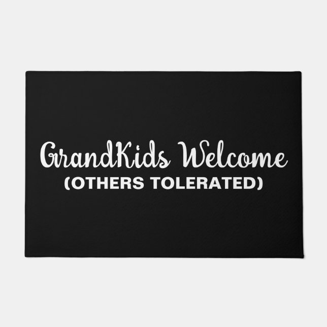 GrandKids Welcome Others Tolerated Deurmat (Voorkant)