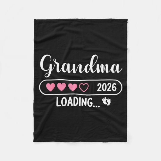 Grandma 2026 Loading New Grandma Est 2026  Fleece Deken (Voorkant)