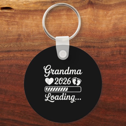 Grandma 2026 Loading Pregnancy Announcement New Gr Sleutelhanger (Voorkant)