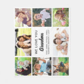 Grandma 8 Photo Collage Fleece Deken (Voorkant)