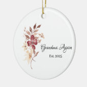 Grandma Again  Est. Year  Keramisch Ornament (Links)