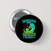 Grandma And Grandson A Bond That Can't Be Broken D Ronde Button 5,7 Cm (Voorkant /achterkant)