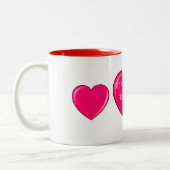 GRANDMA avec coeur rose café ou tasse à thé. (Gauche)