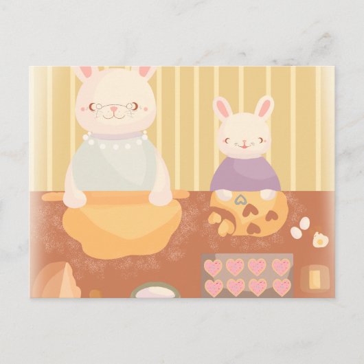 Grandma Baking Cookies Briefkaart (Voorkant)