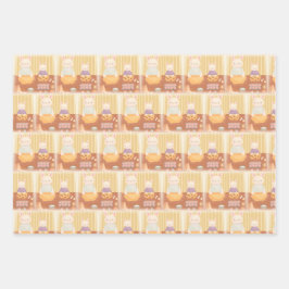 Grandma Baking Cookies Inpakpapier Vel