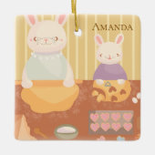 Grandma Baking Cookies Keramisch Ornament (Voorkant)