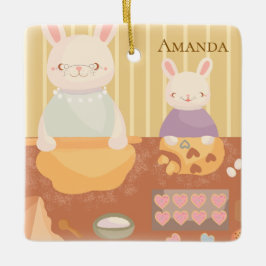 Grandma Baking Cookies Keramisch Ornament