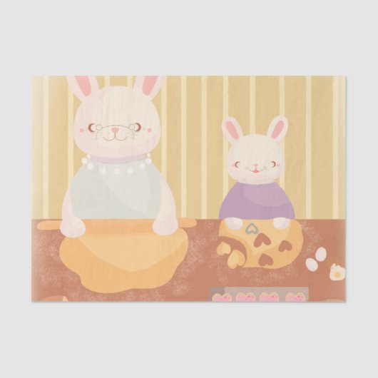 Grandma Baking Cookies Tissuepapier (Voorkant)