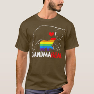 Grandma Beer Proud mama Rainbow LGBT Pride Mot T-shirt