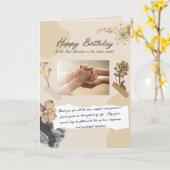 Grandma birthday card kaart (Gele Bloem)