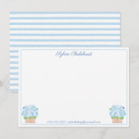 Grandma Blue hydrangeas , als noot van