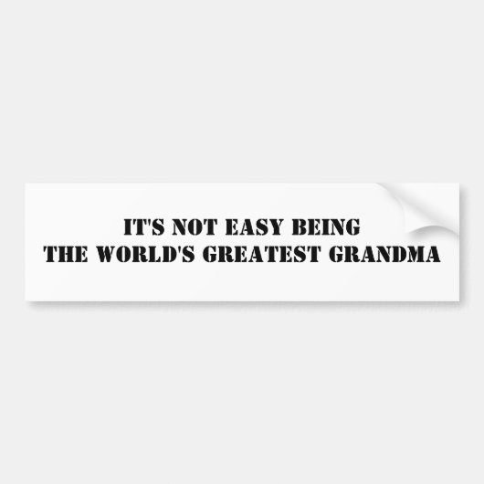 Grandma Bumpersticker (Voorkant)