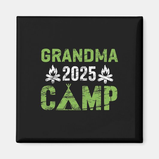 Grandma Camp 2025 Family Vacation Summer Camping C Magneet (Voorkant)