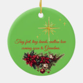 Grandma Christmas ornament With a Baby Sonogram (Achterkant)