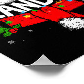 Grandma Christmas Pajama Santa Claus Family Matchi Poster (Hoek)